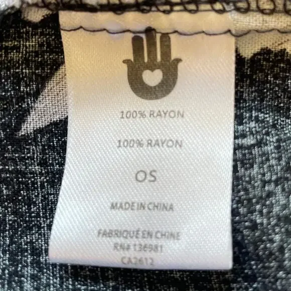 Spiritual Gangster Maya Floral Tie Front Kimono Cover-Up Sz One Size Versatile - Picture 10 of 14